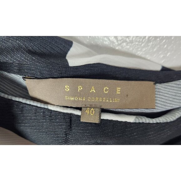 Space by Simona Corsellini Women's Sz. 40 Polka Dot One Shoulder Top - Picture 2 of 6